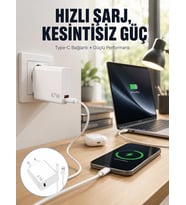 67W Type-C Turbo Şarj Cihazı – Aşırı Akım ve Isı Koruması Seyahat Uyumlu Yeni Nesil