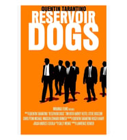 Rezervuar Köpekleri Film Posteri Tablo Ahşap Poster Dekoratif