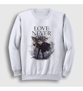 Presmono Unisex Beyaz Daniel Grigori Dizi Fallen Sweatshirt 484617tt