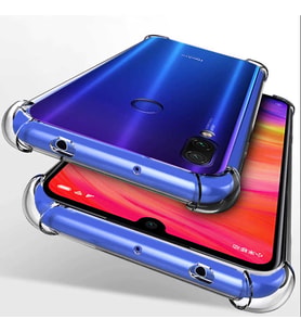 Xiaomi Redmi Note 7 Kılıf Şeffaf Nitro Anti Shock Kapak (Renksiz)
