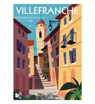 Villefranche Sur Mer Afiş Tablo Ahşap Poster Dekoratif