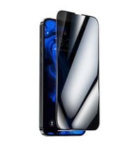 iPhone 13 Mini Uyumlu Privacy Ön Koruma Temperli Hayalet Cam Ekran Koruyucu (Siyah)