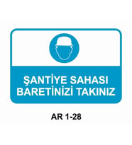 İŞ GÜVENLİĞİ UYARI LEVHASI 1 ADET PVC 21 X 29CM