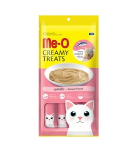 Me-O Kremalı Çizgili Orkinos Balıklı Kedi Sıvı Ödül Maması 15 Gr x 4 Adet