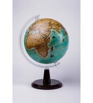 Gürbüz Işıksız Antik Dünya Küresi Modern Seri 20 Cm Çap