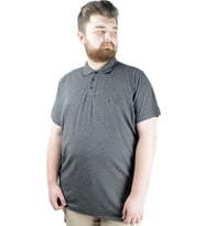 Mode XL Büyük Beden T shirt Polo Likralı Süprem Nakış 21554 Antrasit