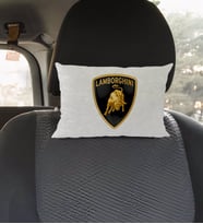 BK Gift Lamborghini Tasarımlı Dikdörtgen Araç Koltuk Yastığı-1