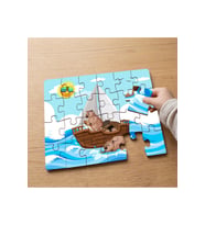 Su Samurları Tasarımlı 24 Parça Ahşap Çocuk Puzzle MPK0868