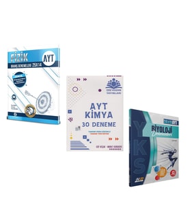 Bilgi Sarmal AYT Fizik Çöz Kazan AYT Kimya ve Hız Renk Biyoloji Deneme Seti 3 Kitap