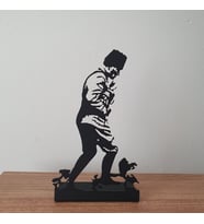 Kocatepe'de Atatürk Metal Masaüstü Biblo - Mustafa kemal Atatürk Silüeti Metal Dekoratif Figür - Ofis ve Ev Hediyesi