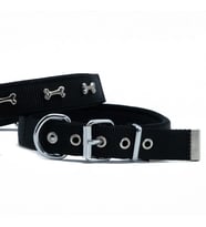 Doggie Konfor Dokuma Kemikli Boyun Tasması Siyah 2.5*37-45 cm(DSBT-2562 M)