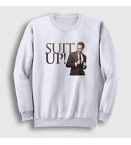 Presmono Unisex Beyaz Barney How I Met Your Mother Sweatshirt 194748tt