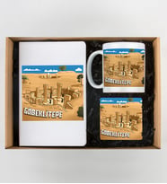 Göbeklitepe Tasarımlı Defter,Kupa Ve Bardak Altlığı Seti