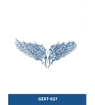 GZXT-027 YARI KALICI KANAT DESEN GÖĞÜS DÖVME-TATTO