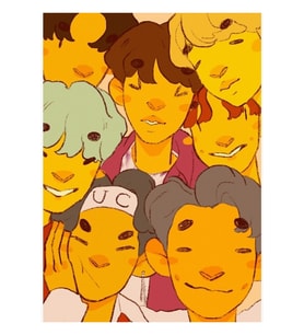Bts Ot7 Tablo Ahşap Poster Dekoratif Kod5438