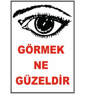 Görmek Ne Güzeldir Sticker 20X28 Cm