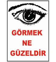 Görmek Ne Güzeldir Sticker 20X28 Cm