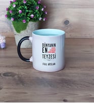 Teyzeye Hediye Kupa Bardak Sihirli Fotoğraflı Doğum Günü Anneler Günü Hediyesi