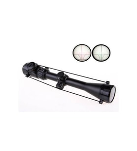 3-9x40 Zoomlu,çıft Işıklı, Av Tüfeği Dürbünü Silah Montaj Kelepçeli