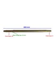 Yuki Aydos-M.Lüx Aks 604 Mm Bilya Yatağı 25 Mm 6-24 Freze Öm
