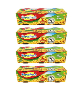 SuperFresh Mısır Konserve 3x200 gr 4 Adet