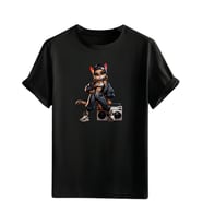 Animasyon Görselli  Unisex (Tshirt) Tişört (Siyah)