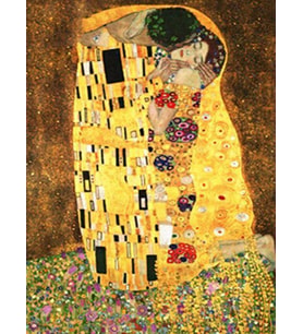 Öpücük Sayılarla Boyama Seti 60x75 cm (Tuvale Gerili)