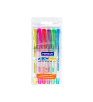 Pensan My-King Jel Tükenmez Kalem Neon Renk 6 Lı Pvc (24 Adet)