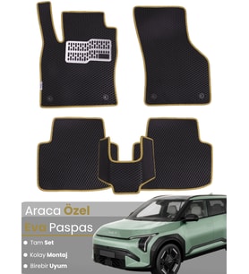 KİA EV3 (2024-2025) Uyumlu EVA Paspas Tam Set–Araca Özel,Kolay Montaj,Su Geçirmez