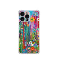 PrintiFy Apple iPhone 16pro Max ile Uyumlu Düşlerin Dansı Serisi Folklorik Bahçe Tasarımlı Uv Baskılı Köşe Korumalı Antişok Kılıf