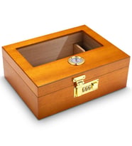 Falconetti Kahverengi Camlı Humidor Şifreli Puro Kutusu rd29khv