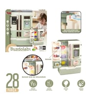 FunHome Buhar Çıkaran Buzdolabı 3+ Yaş 28 Parça Işıklı Müzikli Oyuncak Seti