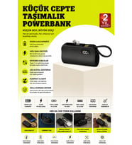 Dahili Type-C Konektörlü Mini 2000mAh Powerbank