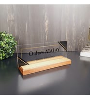 Kişiye Özel Modern Tasarımlı Masa İsimliği