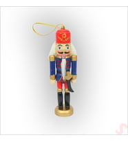 Kurşun Asker, Ahşap Fındıkkıran 13cm - Kılıçlı Lacivert (Karışık)