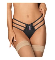 Lastikli Siyah Büyük Beden Fantazi String