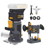CAT DX82B.3 18Volt Şarjlı Kömürsüz 6mm Devir Ayarlı Profesyonel Avuç İçi El Frezesi Formika Tıraşlama (Akü Dahil Değildir)