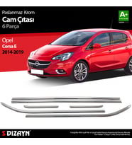 Opel Corsa E Krom Cam Çıtası 6 Prç. 2015-2019