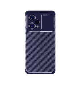 Vendas Xiaomi Redmi Note 12 5G Uyumlu Deep Dizayn Auto Focus Tasarımlı Karbon Dizayn Kılıf (Lacivert)