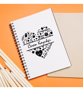 Hemşire Nurse Life Tasarımlı Defter Kişiye Özel