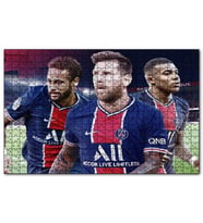 Cakapuzzle Messi Neymar Mbappe Artık biarada Puzzle Yapboz MDF (Ahşap) (120 Parça)