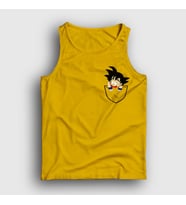 Presmono Unisex Sarı Pocket Goku Anime Dragon Ball Atlet 236693tt (Sarı)