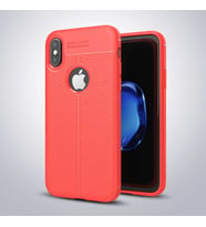 İphone X Xs Litchi Tam Koruma Soft Silikon Kılıf-(5775) - SSSSSS9753-1824