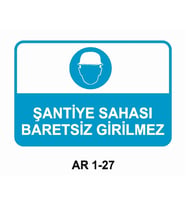 İŞ GÜVENLİĞİ UYARI LEVHASI 1 ADET PVC 21 X 29CM