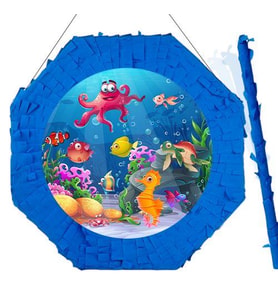 Pinyata DENİZ CANLILARI 42CM sopalı