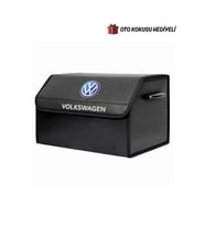 Volkswagen Marka Logolu Oto Bagaj Organizer Çanta Oto Bagaj Çantası 2 Bölmeli Suni Deri