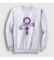 Presmono Unisex Beyaz Logo Prince Sweatshirt 406441tt (Beyaz)