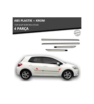 TOYOTA AURIS 2007 ÜZERİ YAN KAPI KORUMA ÇITASI PLASTİK + KROM