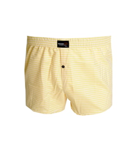Mode XL Büyük Beden Erkek Boxer Desenli Poplin 6348 Sarı