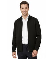 Erkek Spor Hakim Yaka Fermuarlı Hırka Regular Fit BGL-ST04947 (Siyah)